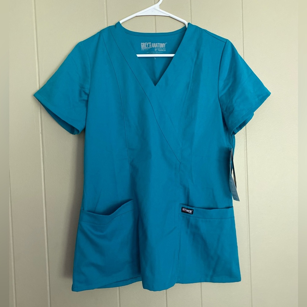 Teal Greys Anatomy Scrub top